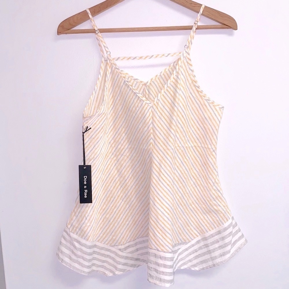 NWT DOE & RAE BOUTIQUE TANK TOP - LARGE - Picture 4 of 5